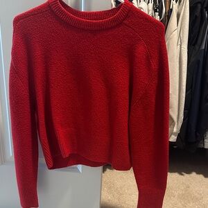 Universal Thread Women's Red Crew Neck Sweater